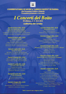 Concerti Parma - Locandina Generale14x21